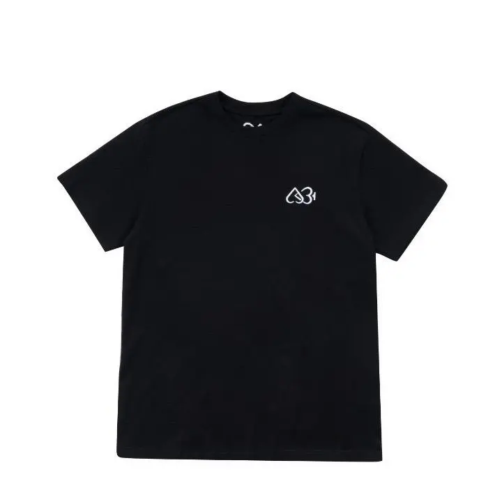 3OF3 T-shirt Black Crew Neck Cotton Slim-fitting