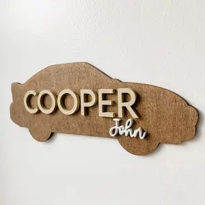 Car nursery decor. Baby name sign. Nursery Name sign. Nursery decor Bedroom