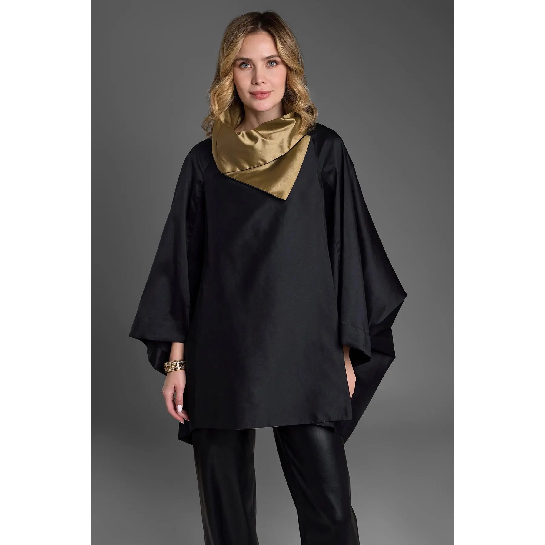 Poncho Cocoon Jacket