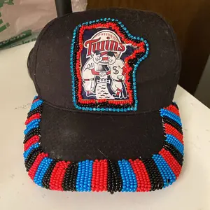 Minnesota Twins beaded baseball cap