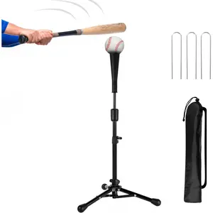23.5 to 39.76 Inches Baseball Tee for Kids, Batting Tees for Baseball with Carry Bag, Portable Stable Tanner Tee, Baseball Training Equipment Aged 5-12, Softball Tee for Batting and Hitting