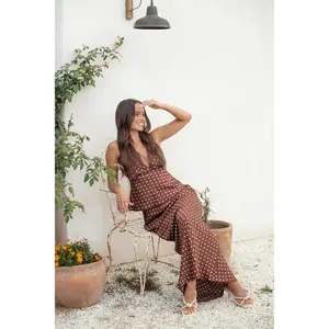 Velman Skirt - Brown Polka Dot