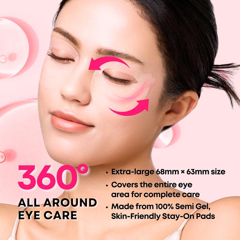 SOMISOME 360° Collagen Eye Masks 50 Masks – Korean Eye Patches with Bakuchiol & Collagen, Fine Lines & Wrinkle Care, Dark Circle & Eye Puffiness