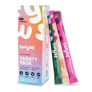 Twyst Wellness Variety Pack 16 Straws Skinny Mocktail Mixer with 5 Calories No Added Sugar for Effortless Entertaining - Drink, Beverage