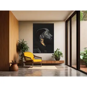 Nipsey Hussle Hip Hop Portrait Wall Art - Vintage Style Decor For Music S