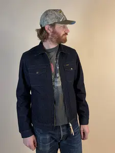 14oz Broken Twill Selvedge Denim Work Jacket Indigo