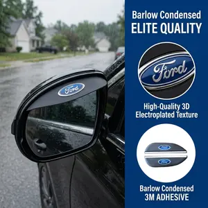 Pair of Car Mirror Rain Guards, Anti-Splash Covers for Ford Trucks & SUVs - Boost Visibility & Driving Safety, Car Accessories