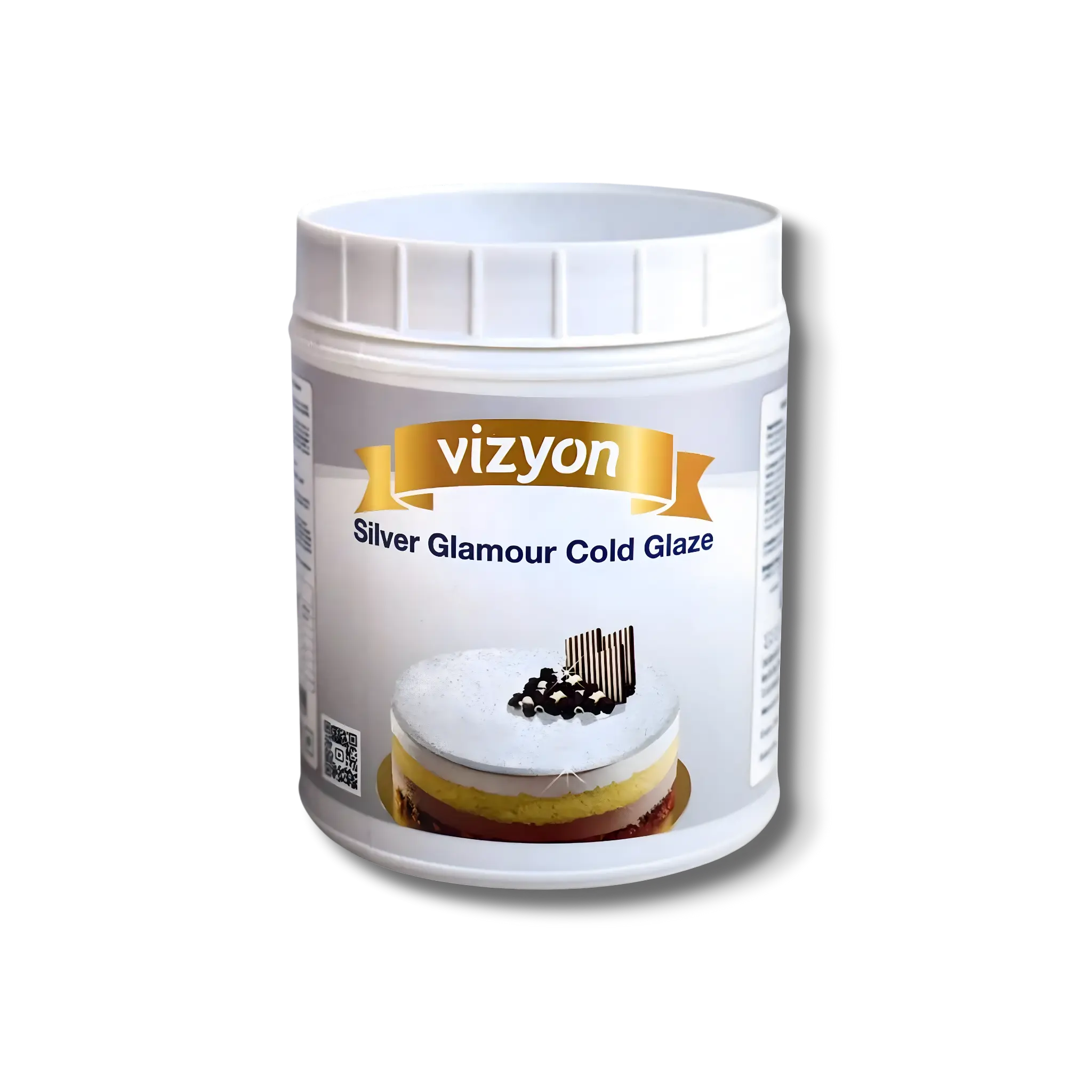 Vizyon Silver Glamour Cold Glaze - 2.2 lbs - Ready-to-Use Gold Mirror Effect
