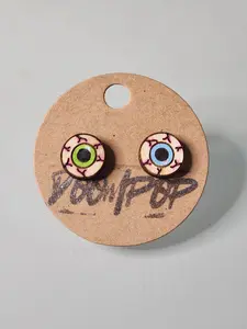 Doompop Non Tarnish Jewelry - Durable and Colorful Halloween Accessories for Everyday Wear - Eyeballs