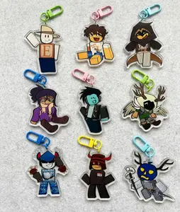 FORSAKEN Keychains: Shedletsky, Builderman, Dusekkar, Taph, Noob, John Doe, Slasher, Noli, Acrylic Keychain