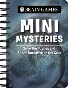 USED-Brain Games - To Go - Mini Mysteries: Solve the Puzzles and Be the Detective on the Case by Publications International Ltd (Spiral-bound)