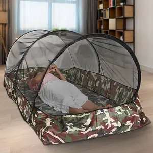 Portable Foldable Mosquito Net for Outdoor Activities - Camouflage Design, Insect Protection, Easy to Set Up, Polyester Material, Ideal for Camping, Hiking, and Outdoor Exploration, Camping Essential|Net-like structure|Durable fabric