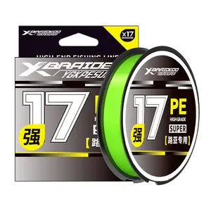 X17 Green Braided Fishing Line - Premium 17-Strand PE Braid - Ultra Smooth & Perfectly Round Profile - High Strength Fishing Wire for Carp & Freshwater Bass