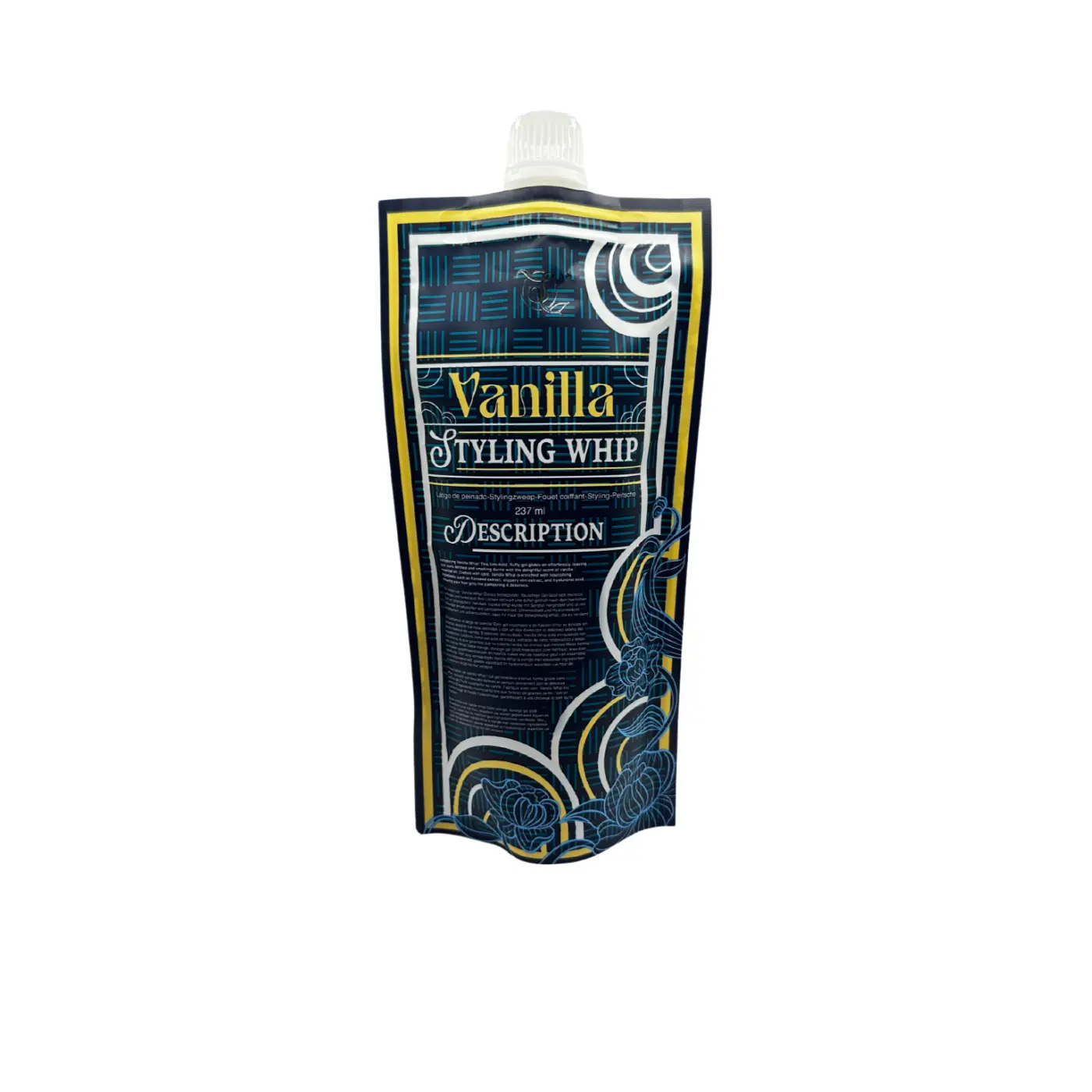 Ecoslay Vanilla Styling Whip – Firm Hold Curl Definer with Flaxseed, Hyaluronic Acid & Vanilla Gel Haircare