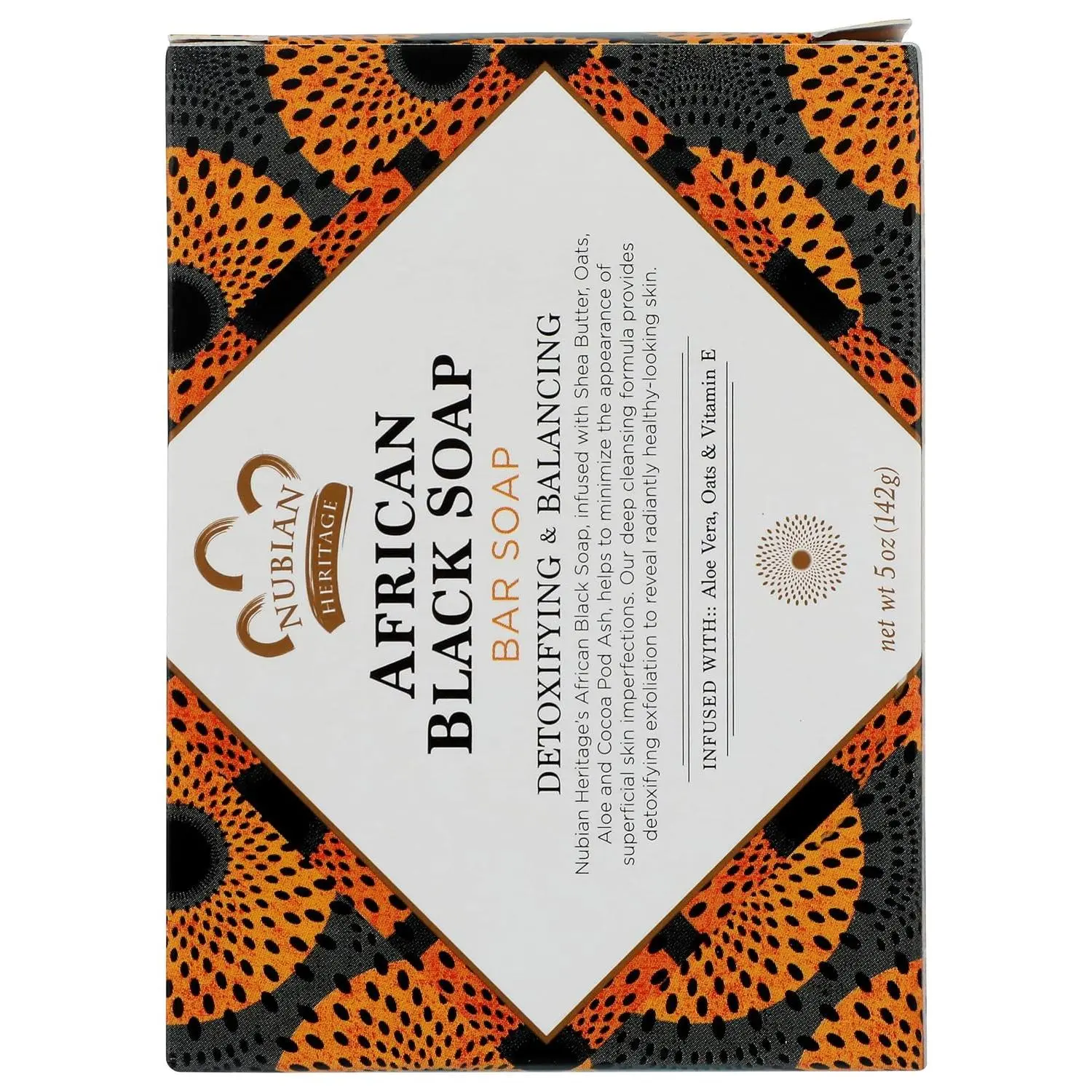 Nubian Heritage Soap Bar, African Black, 5 Ounce