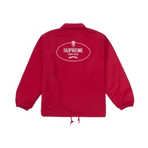 Supreme Men's Crest Coaches Jacket Red, from StockX