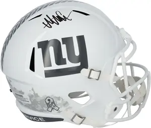 Abdul Carter New York Giants Autographed Riddell 2024 Salute To Service Speed Replica Helmet - Fanatics Authentic Certified