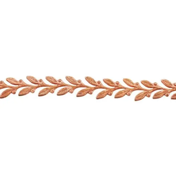 Patterned Wire - Copper - Leaves #1 22 gauge Dead Soft - 6" Min