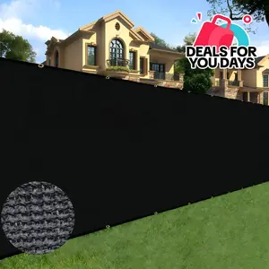 #DealsForYouDays  Heavy-Duty Fence Mesh Privacy Screen, 6ft x 50ft Outdoor Shade Canopy Net Cover for Wall, Garden - Father's Day Gift, Home Improvement Garden Decor Privacy Solution