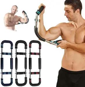 Shaker Twister Arm Trainer,40-110lb Adjustable Chest Expander,Detachable Twister Arm Exerciser Chest Workout,Portable Power Twister Bar,U-Shape Twister Arm Exerciser,Detachable Fitness Anywhere
