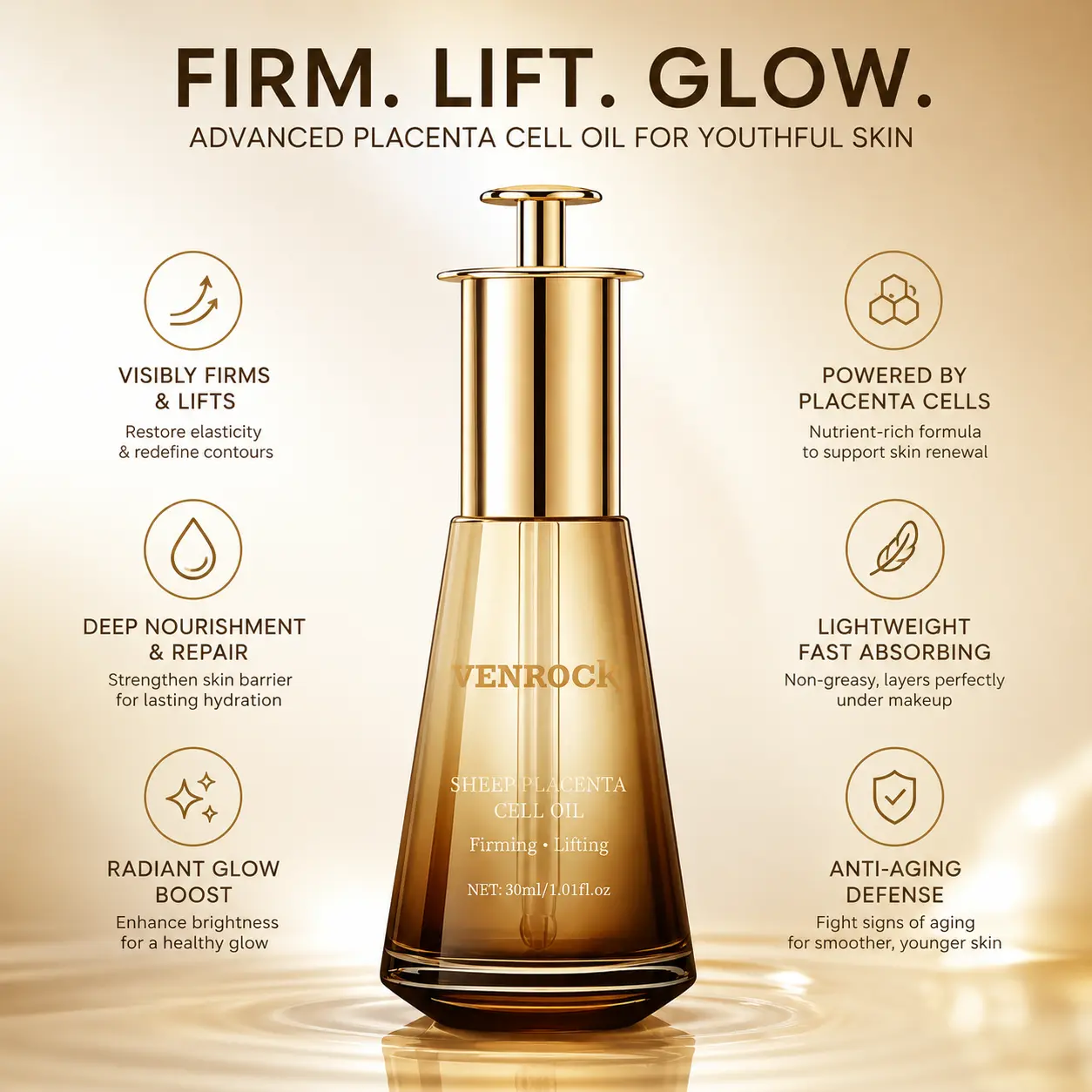 VENROCK Firm. Lift. Glow. Skincare Oil Serum