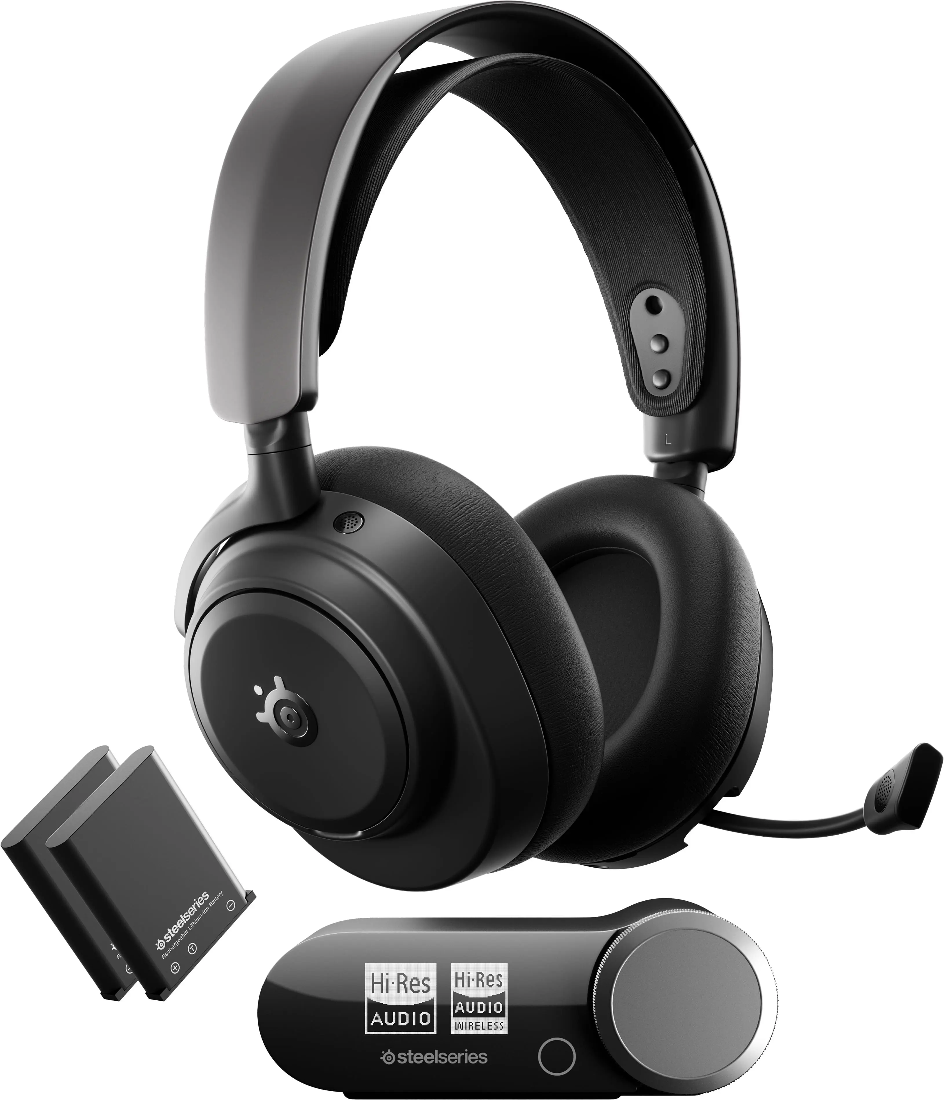 SteelSeries - Arctis Nova Pro Omni 2.4 GHz Wireless Over-The-Ear Gaming Headset for PC, PS5PS4, Xbox One, Xbox XS, SwitchSwitch 2 - Black