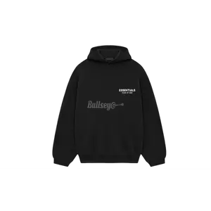 Fear of God Essentials Fleece Black Hoodie (FW24)