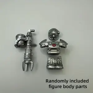 New Power Armor Doll Silver Color Warrior, Durable Abs Material, Transformable Weapons, Great Home Decor Piece