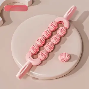 Slim Leg Massage Stick Mace Stick Roller Fitness Fascia Stick Muscle Relaxation Roller Yoga Calf Stretcher