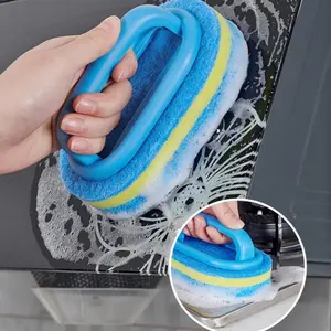 Magic Sponge Cleaning Brush for Shower & Kitchen, Effective Stain Eraser for Deep Clean, Multi-Surface Use and Easy Grip Design, Scrubber Sponge