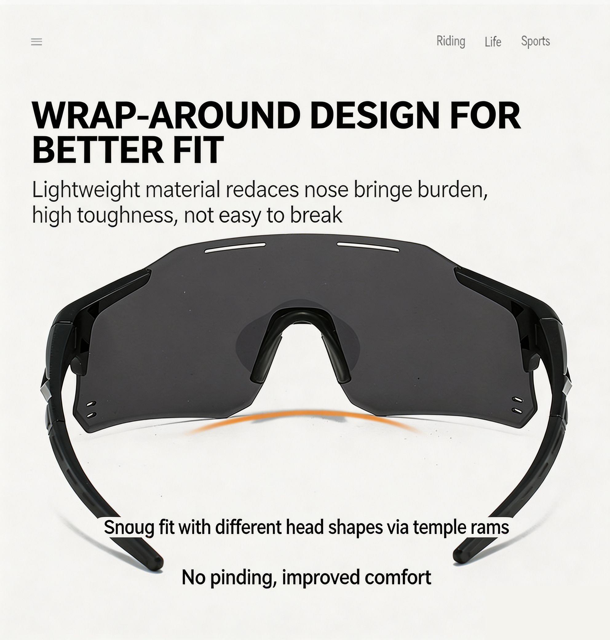 Stylish sporty sunglasses, unisex - trendy 2026 sunglasses, suitable for travel, parties, beaches, and other occasions.