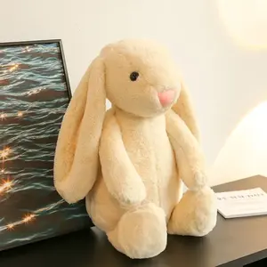 Bunny Jellycat Stuffed Plush Rabbit, Soft Fluffy Bunny Doll, Cozy Cuddle Toy, Easter Surprise Gift, Adorable Baby Shower Present, Snuggly Home Decor Plush