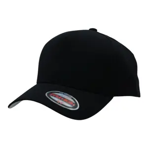 Blank Solid Color Mid-High Crown Snapback Hat