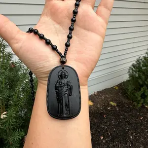 Handmade San Judas Tadeo Rosary Necklace