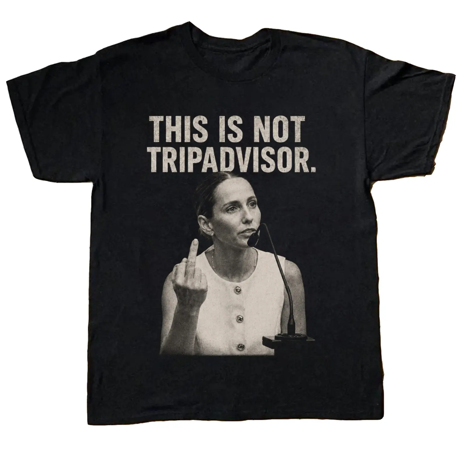 This Is Not Tripavisor Emily Thorndike  Comfort Color Tee Lindsay Clancy' Courtroom Lawyer Portrait Tee Ring Spun Cotton Casual Soft Washed T-Shirt