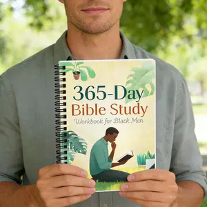 Advanced Men's Spiritual Journal, 365 Daily Faith Reading & Reflection, Prayer Log, Father Husband Gift, Complete Bible in One Year