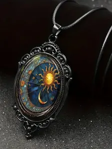 Vintage Gothic Style Pendant Necklace, Punk Style Pendant Necklace, Fashion Necklace for Party, Daily Decor, Trendy All-match & Exquisite Jewelry for Birthday Gift
