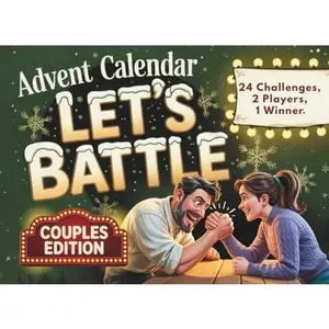 USED-Advent Calendar: The Great Advent Challenge for Couples – Let’s Battle | 24 Days of Interactive Challenges & Brain Games | Fun Gift for Women and Men by Lilly Schoen (Paperback)