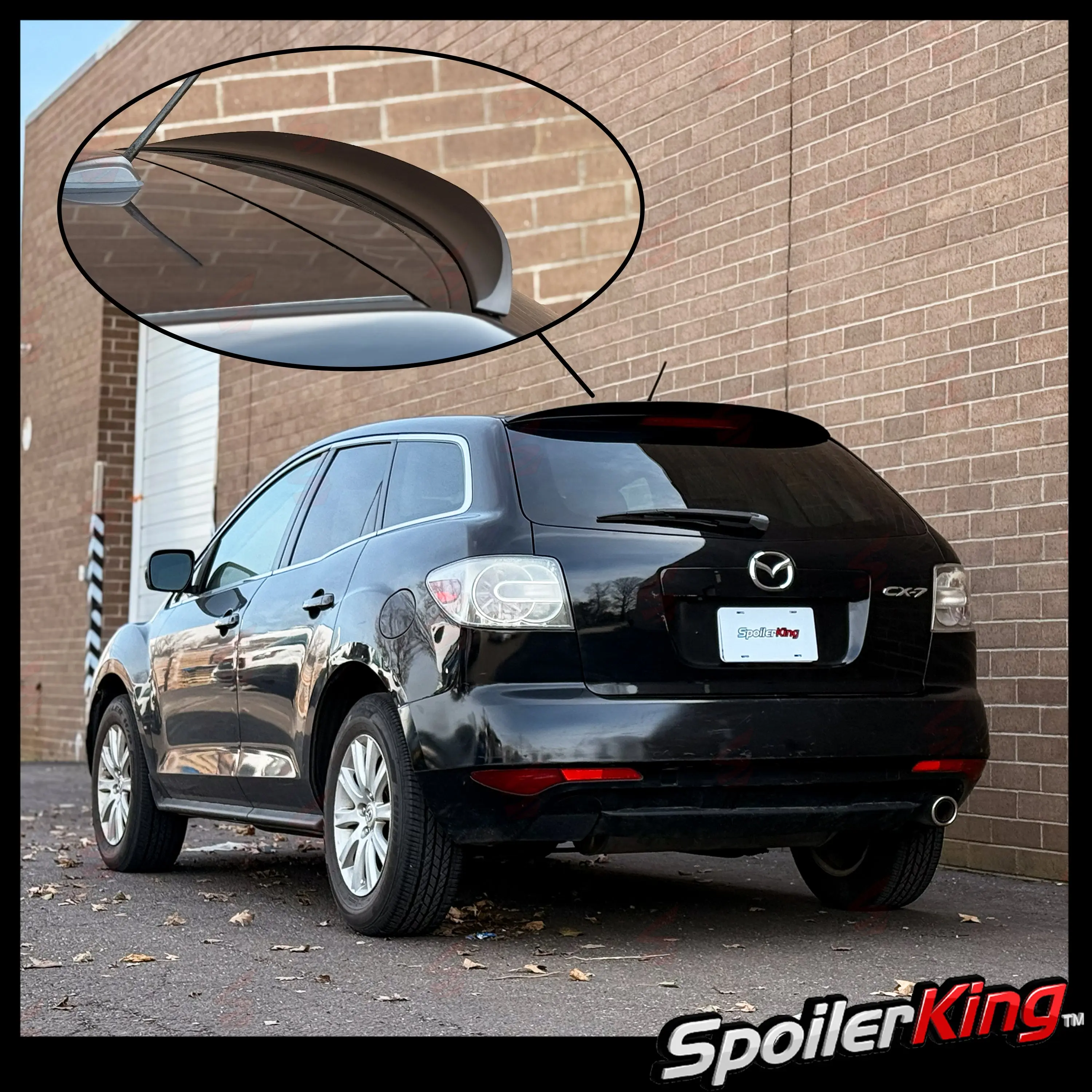 Mazda CX-7 2007-2012 Add-on Rear Roof Spoiler (284K)