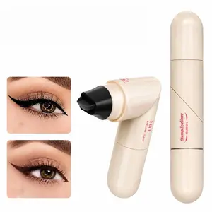 Rotating Winged Eyeliner Stamp Pen, Dual-Ended Waterproof Liquid Eyeliner, Smudge-Proof Quick-Dry Cat Eye Makeup for Beginners