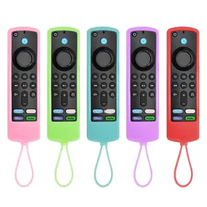 Anti-Drop Night Vision Silicone Remote Control Cover for Fire TV Gen 2, Dustproof Design Washable Protective Case