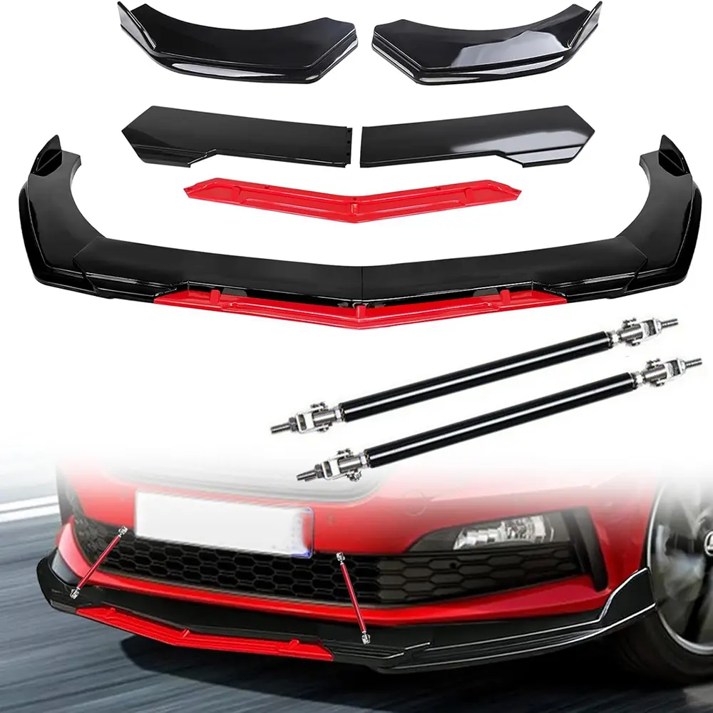 Arespark Front Bumper Lip Splitter, Car Universal Adjustable Spoiler Car Lip Body Kit Guard Wing Protector Trim,Bumepr Accessories For Decoration  #SummerWins #DealsforYouDays