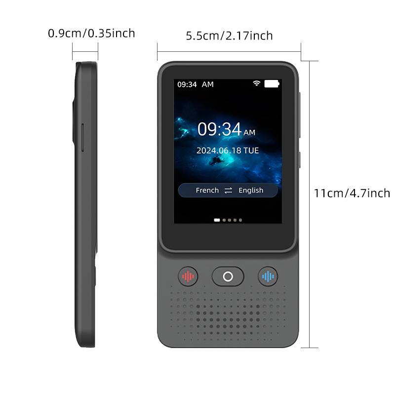 2026 Newest Portable Al Language Translator Device | No Additional Charges | Translation Does Not Require a Signal Source | Translate 138 Languages with WiFi | Translation Multi-Language Touchscreen Translator