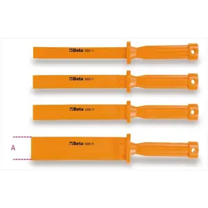 212 MAIN Beta Tools 009880104 988-4 4 Scratchproof Plastic Chisels with Handle, for Automotive Car Body Seal Removal