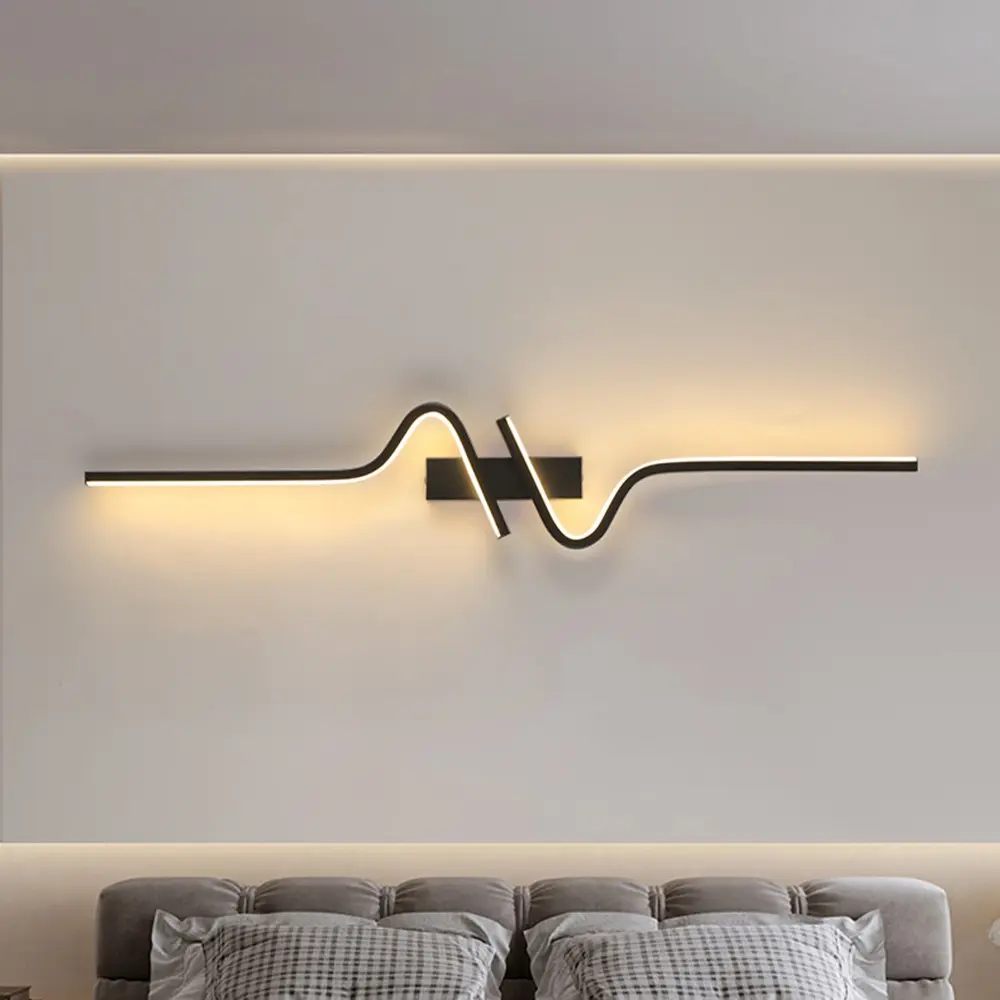 LED Wall Lamp, Modern 80cm Linear Decorative Wall Light for Indoor Living Spaces, Hardwired Installation Requires Drilling, Suitable for Living Rooms, Bedrooms, Hallways, Stairwells, Bathrooms, Indoor Home Decor Lighting Fixture