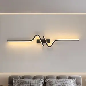 LED Wall Lamp, Modern 80cm Linear Decorative Wall Light for Indoor Living Spaces, Hardwired Installation Requires Drilling, Suitable for Living Rooms, Bedrooms, Hallways, Stairwells, Bathrooms, Indoor Home Decor Lighting Fixture