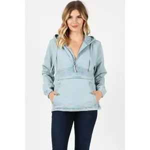 Ladies Denim Jacket with Hoodies