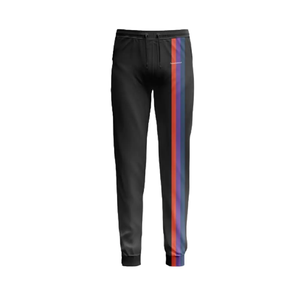 Campus Sophisticate Premium Male Sweatpants | Featuring Greek Expression ????????-Fraternity Meaning King | Lightweight Athletic Gym Pants - Black, Large