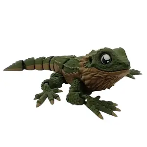 Bearded Dragon 3D Printed Articulating Figurine Decor
