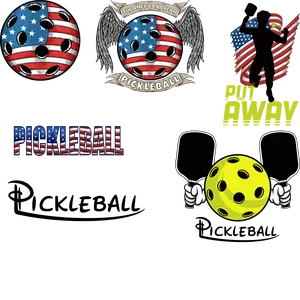 American Pickleball Sticker Set – Durable, Waterproof Vinyl Decals